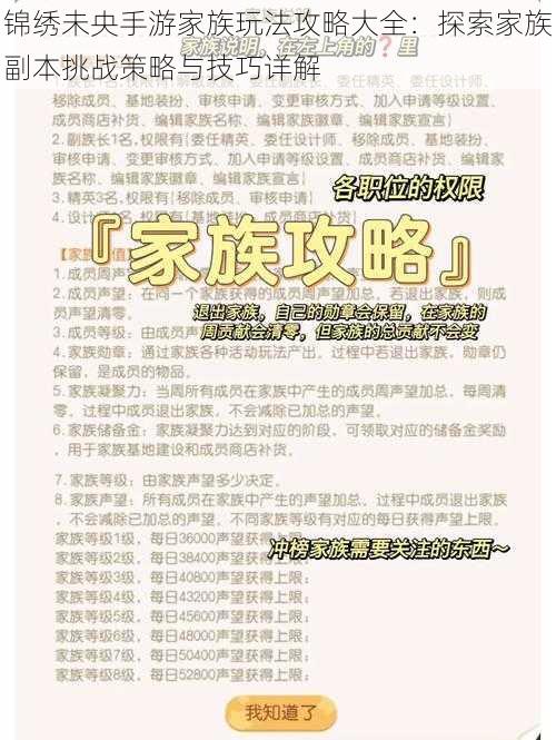 锦绣未央手游家族玩法攻略大全：探索家族副本挑战策略与技巧详解