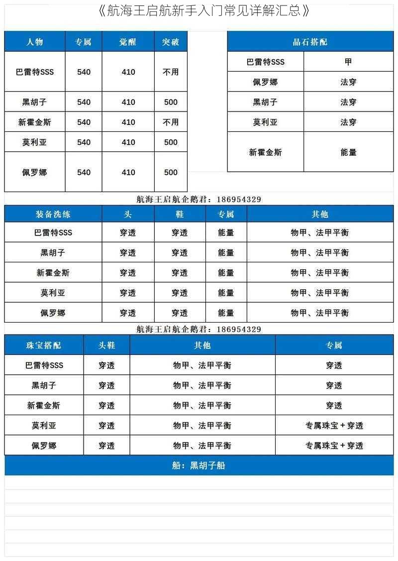 《航海王启航新手入门常见详解汇总》