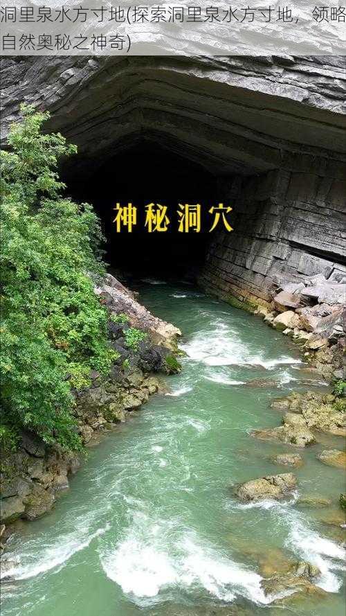 洞里泉水方寸地(探索洞里泉水方寸地，领略自然奥秘之神奇)