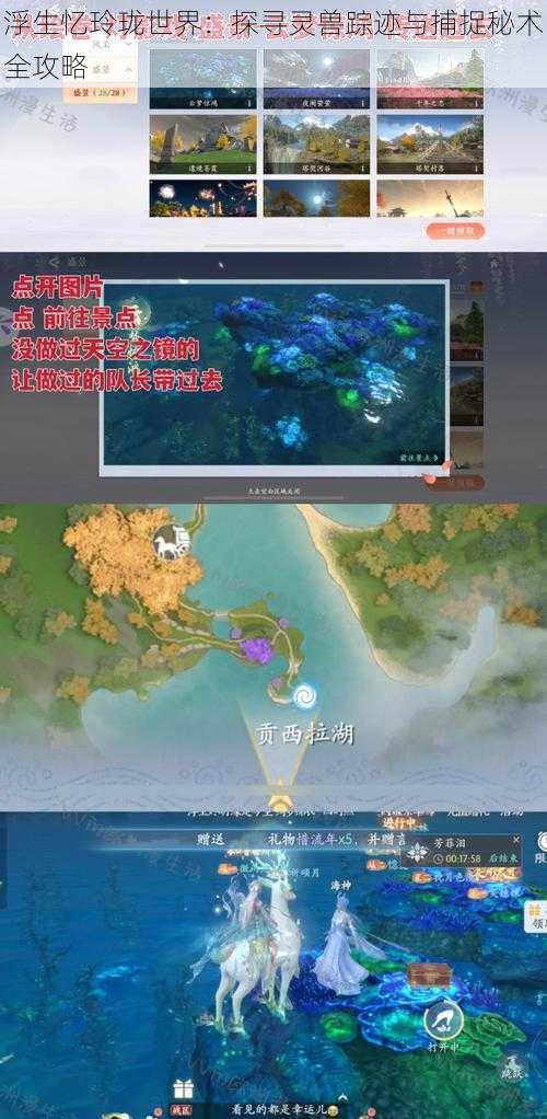 浮生忆玲珑世界：探寻灵兽踪迹与捕捉秘术全攻略