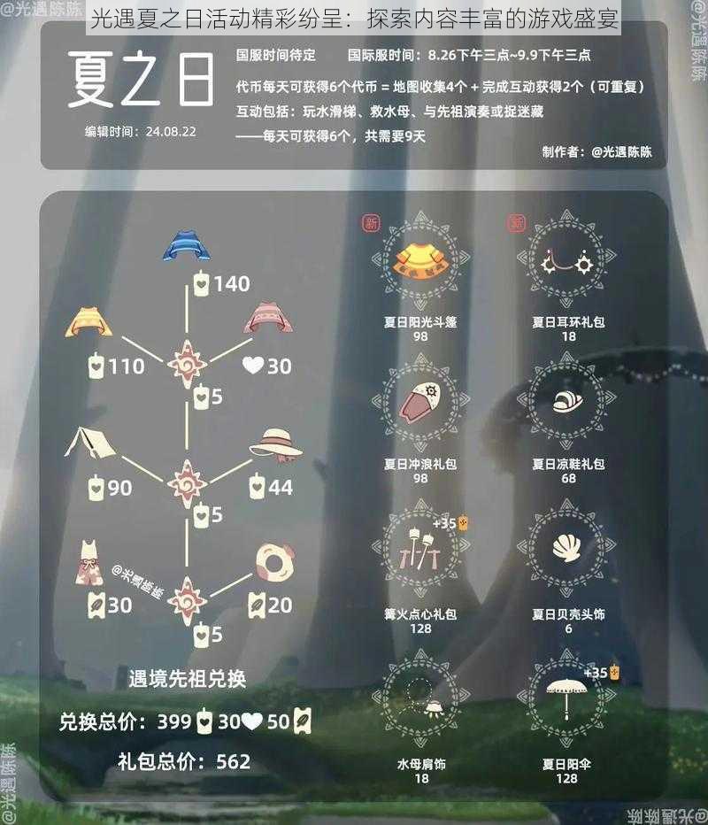 光遇夏之日活动精彩纷呈：探索内容丰富的游戏盛宴