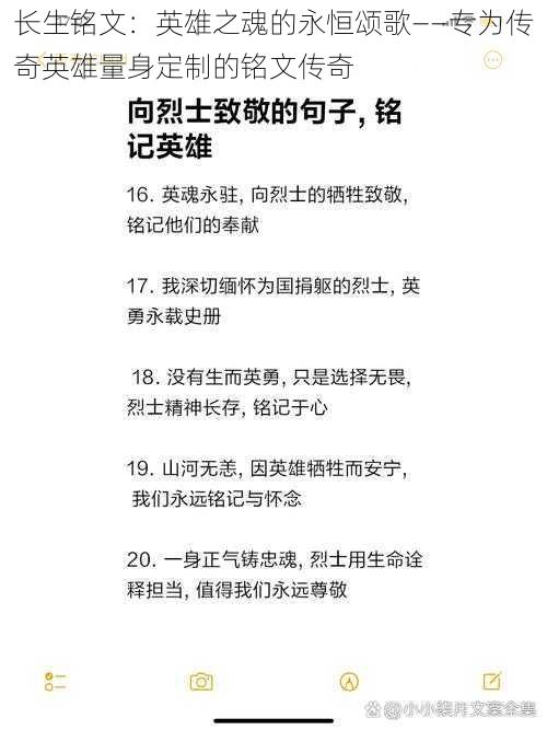 长生铭文：英雄之魂的永恒颂歌——专为传奇英雄量身定制的铭文传奇