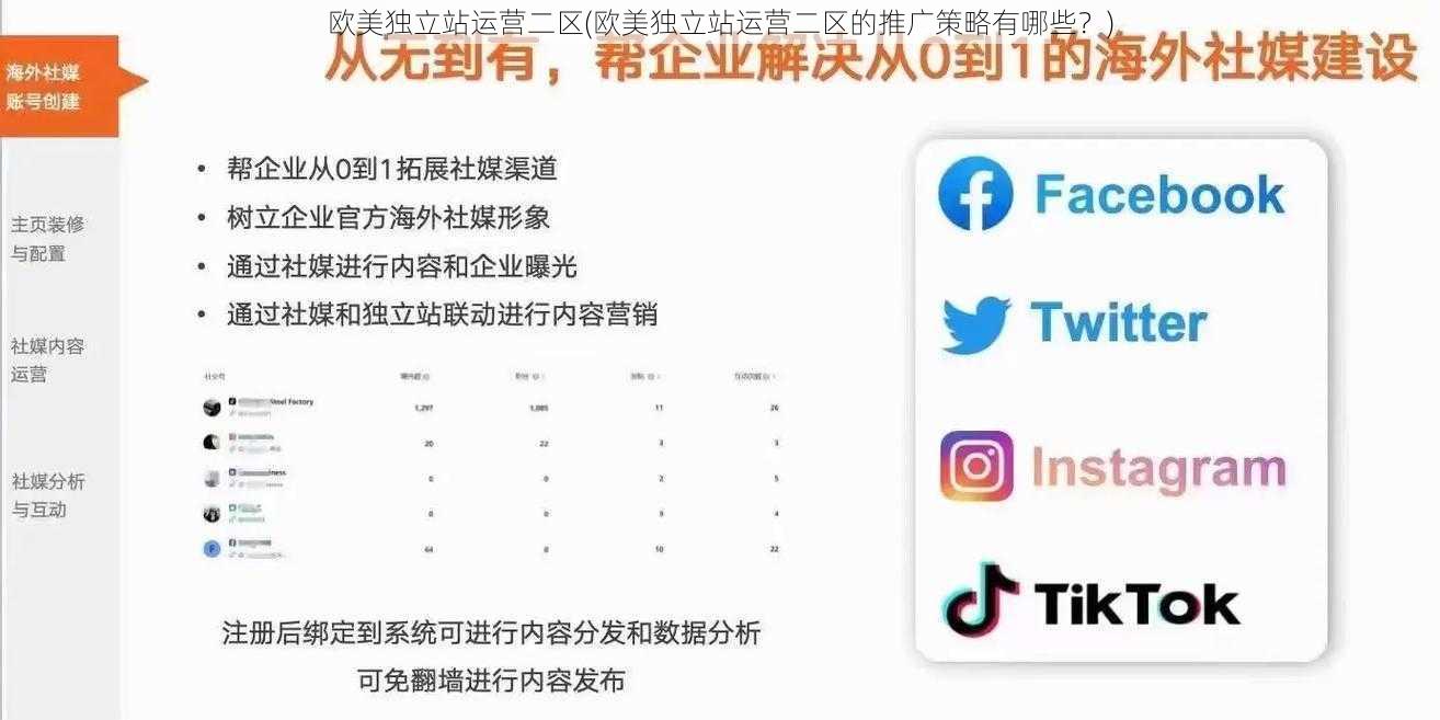 欧美独立站运营二区(欧美独立站运营二区的推广策略有哪些？)