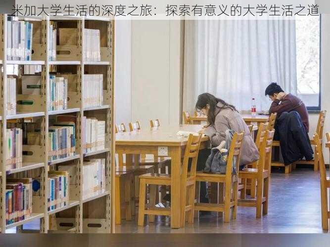 米加大学生活的深度之旅：探索有意义的大学生活之道