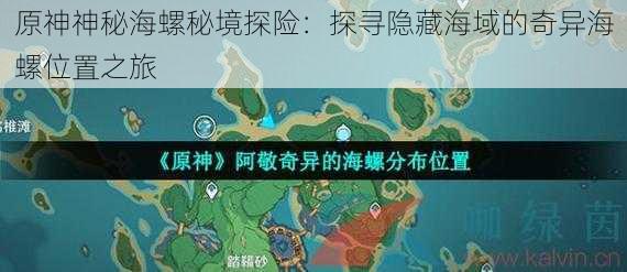 原神神秘海螺秘境探险：探寻隐藏海域的奇异海螺位置之旅