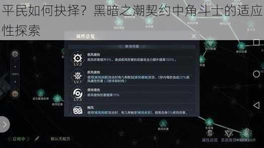 平民如何抉择？黑暗之潮契约中角斗士的适应性探索