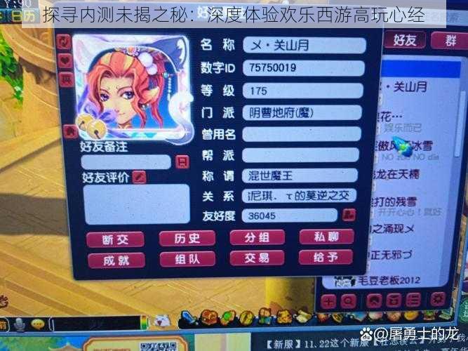 探寻内测未揭之秘：深度体验欢乐西游高玩心经