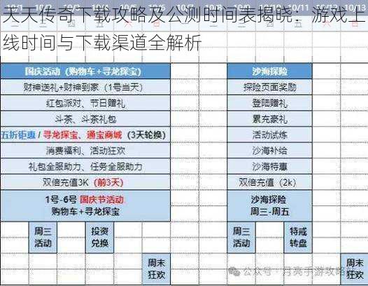 天天传奇下载攻略及公测时间表揭晓：游戏上线时间与下载渠道全解析