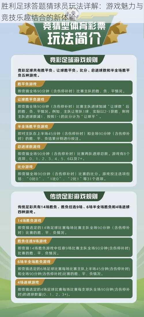 胜利足球答题猜球员玩法详解：游戏魅力与竞技乐趣结合的新体验