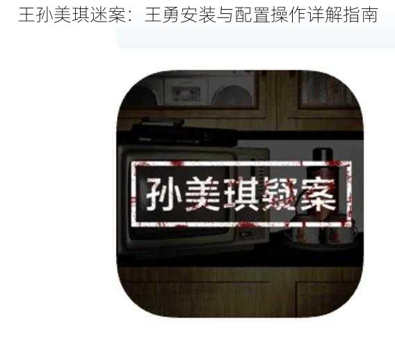 王孙美琪迷案：王勇安装与配置操作详解指南