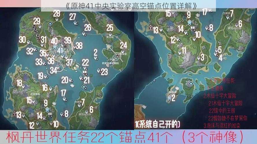 《原神41中央实验室高空锚点位置详解》